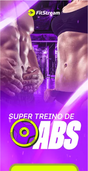 Banner Vertical - Super treino de abs