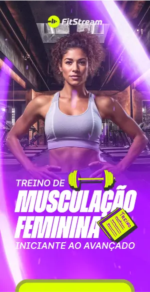 Banner Vertical - musculação feminina